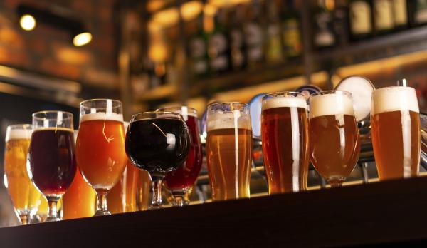 Beer in glasses